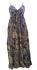 100% Soft Cotton Soft Blues, Greens and Greys Flower Patterned Long Louisa Summer Maternity Dress  - Fair Trade 